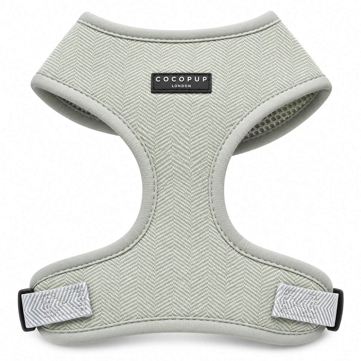 Cocopup London Adjustable Neck Harness Sage Tweed