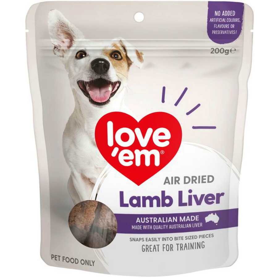 Love ’Em Air Dried Lamb Liver — Tidbit