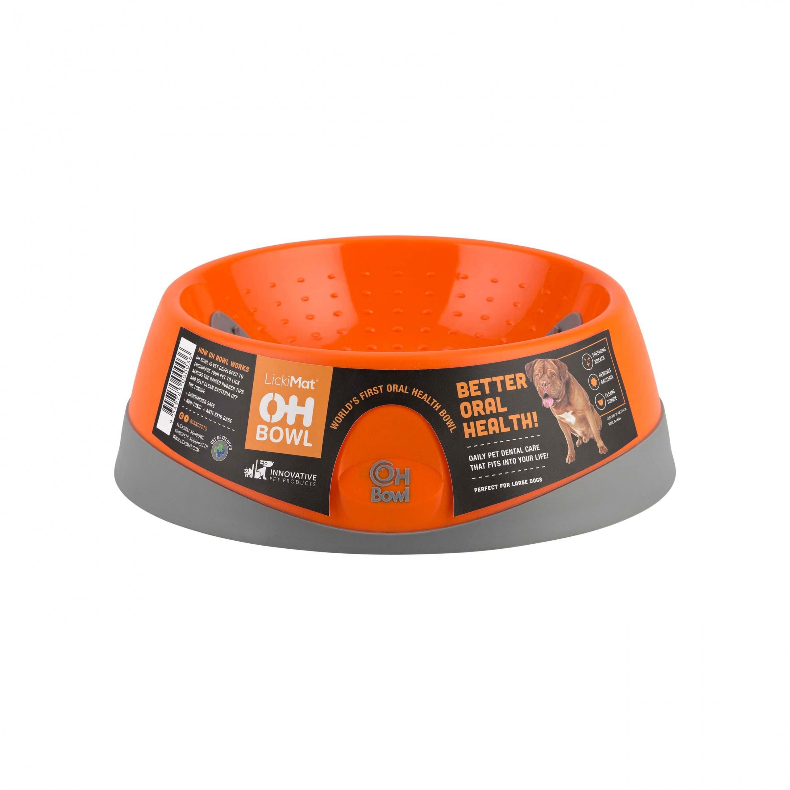 LickiMat Dog OH Bowl Orange