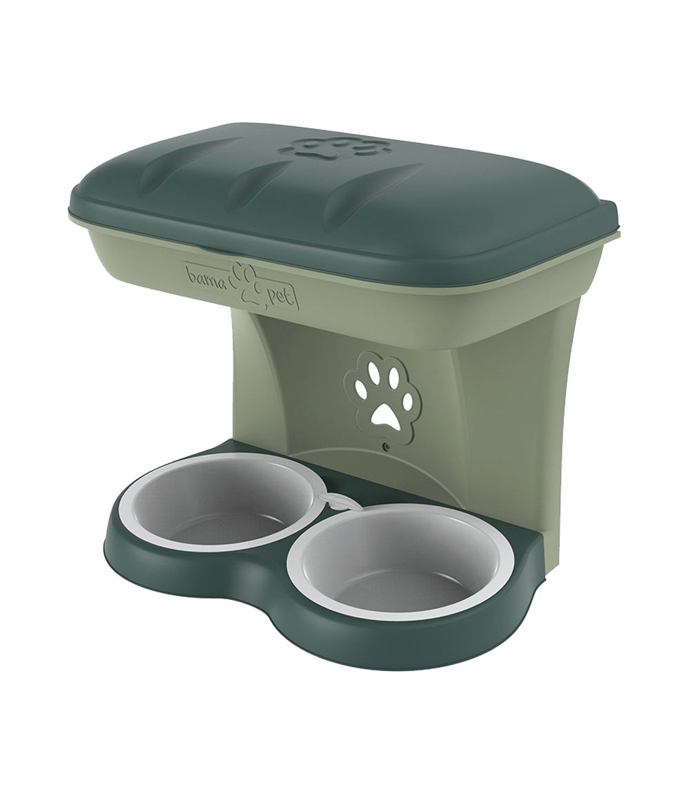 Bama – Pet Food Stand – Green