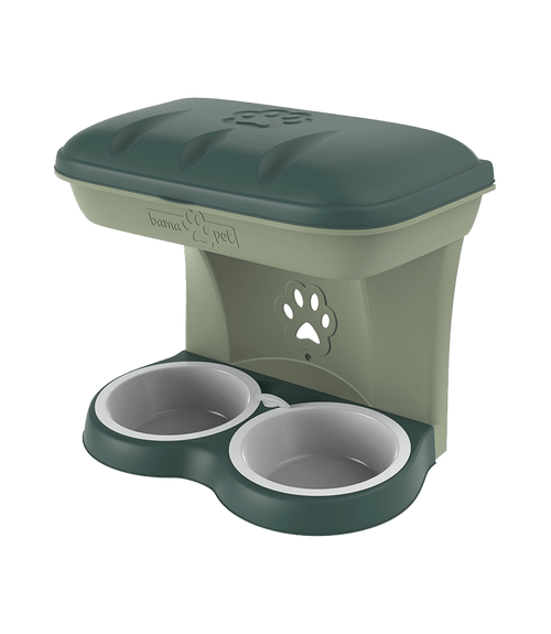 Bama – Pet Food Stand – Green