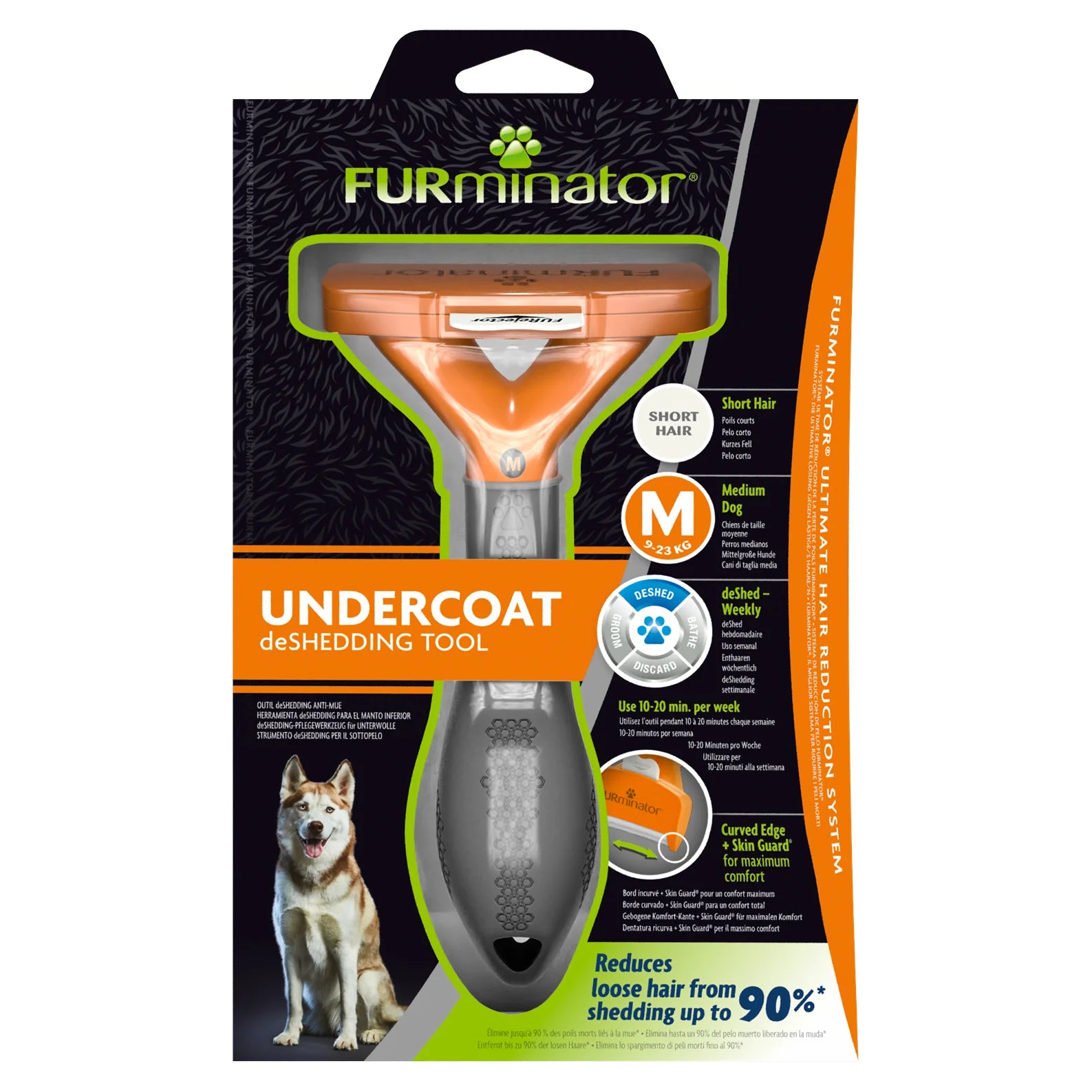 FURminator Undercoat Deshedding Tool Short Hair Dog