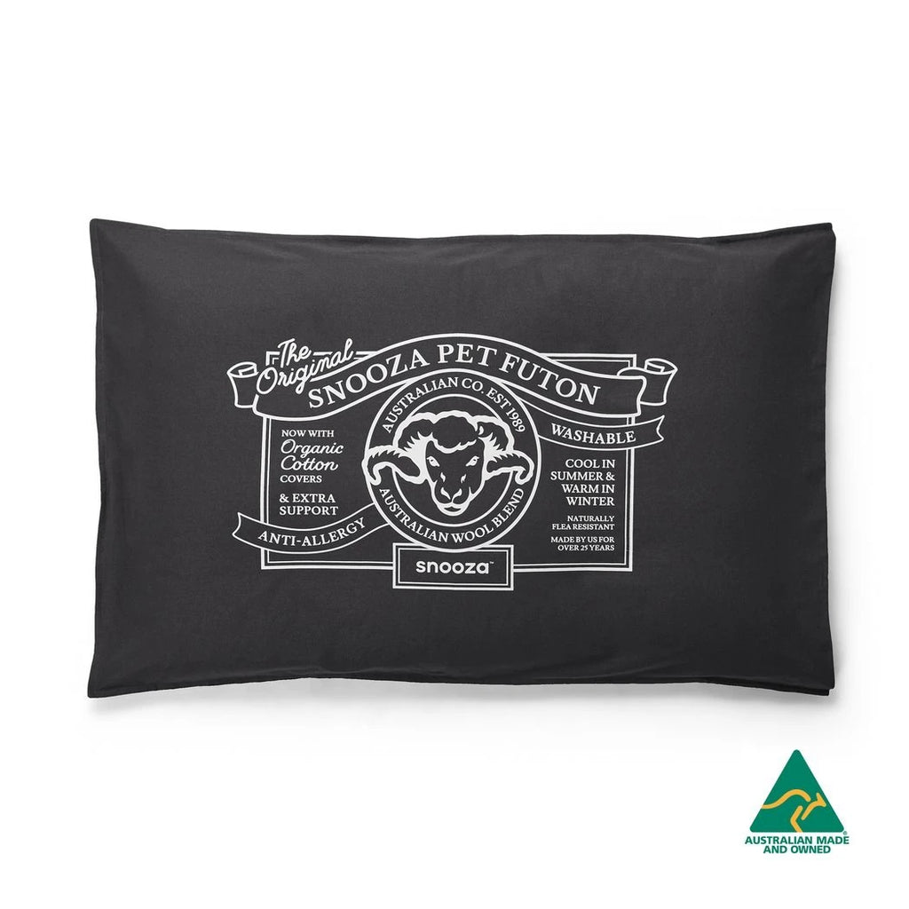 Snooza Organic Pet Futon, Charcoal — Tidbit
