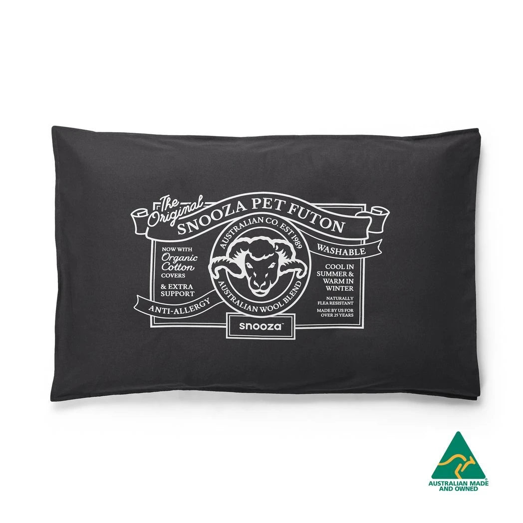 Snooza Organic Pet Futon, Charcoal — Tidbit