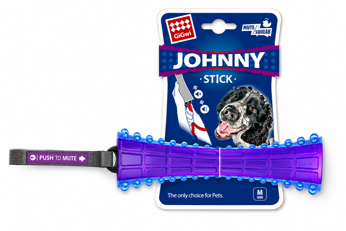 GiGwi Johnny Stick Push to Mute