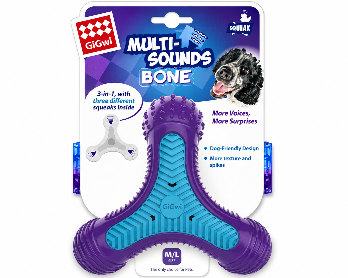 GiGwi Multi-Sounds Bone