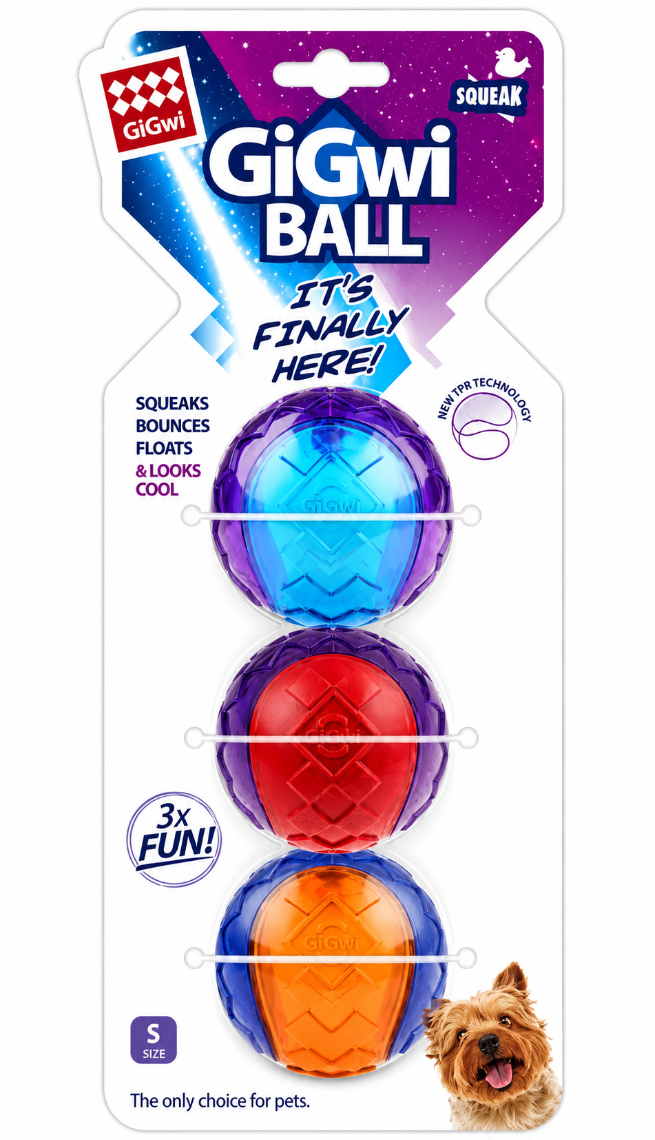 GiGwi Original Ball Small 3 pack