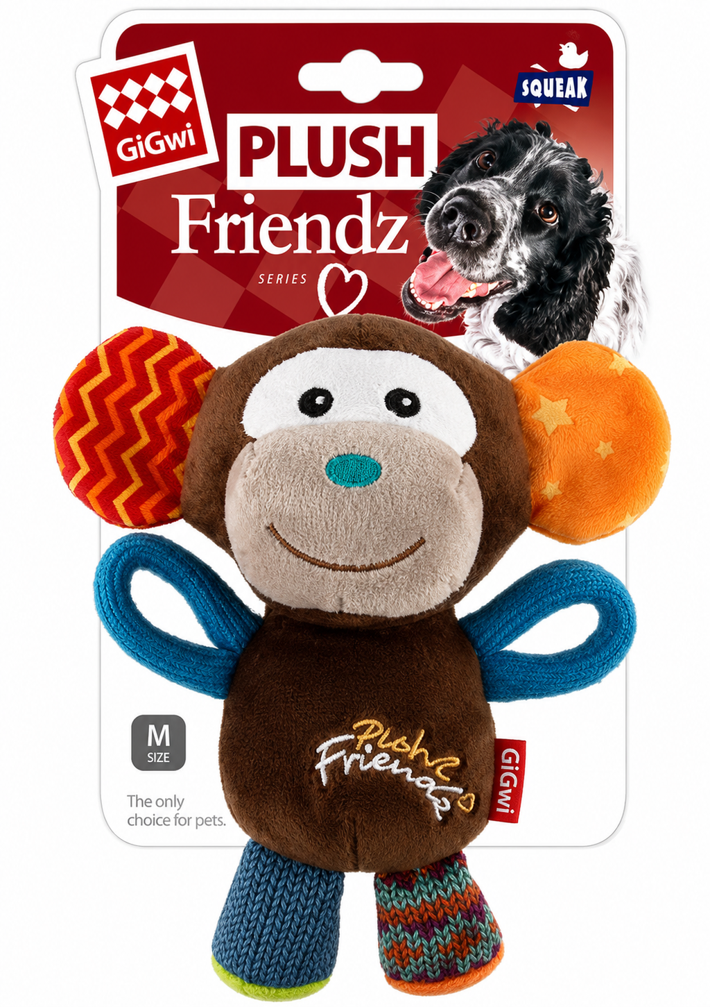 GiGwi Plush Friendz Monkey
