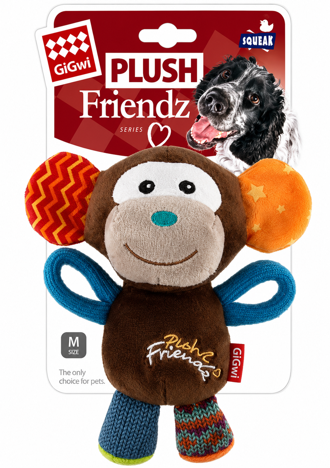 GiGwi Plush Friendz Monkey