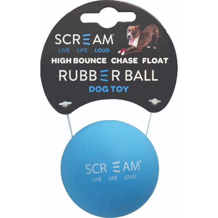 Scream Rubber Ball Loud Blue — Tidbit