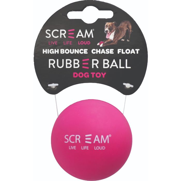Scream Rubber Ball Loud Pink — Tidbit