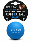 Scream Rubber Ball Loud Blue