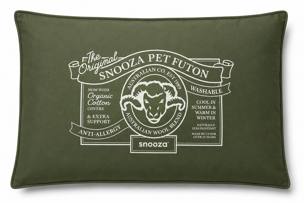 Snooza Cotton Canvas Pet Futon Fern