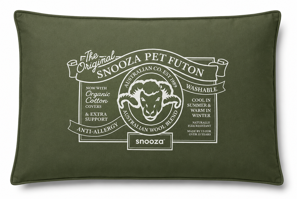 Snooza Cotton Canvas Pet Futon Fern