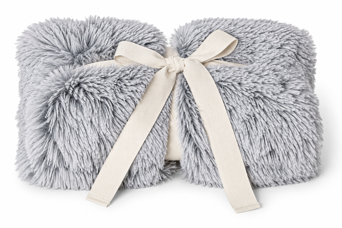 Snooza Calming Cuddler Blanket Chinchilla and Silver Fox