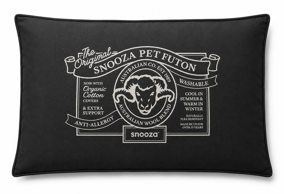 Snooza Organic Pet Futon Charcoal
