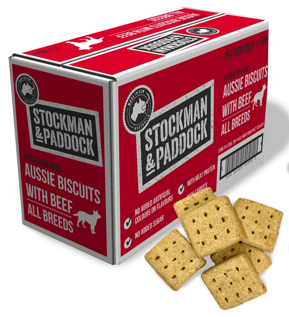 Stockman & Paddock Aussie Biscuits with Beef 10kg — Tidbit
